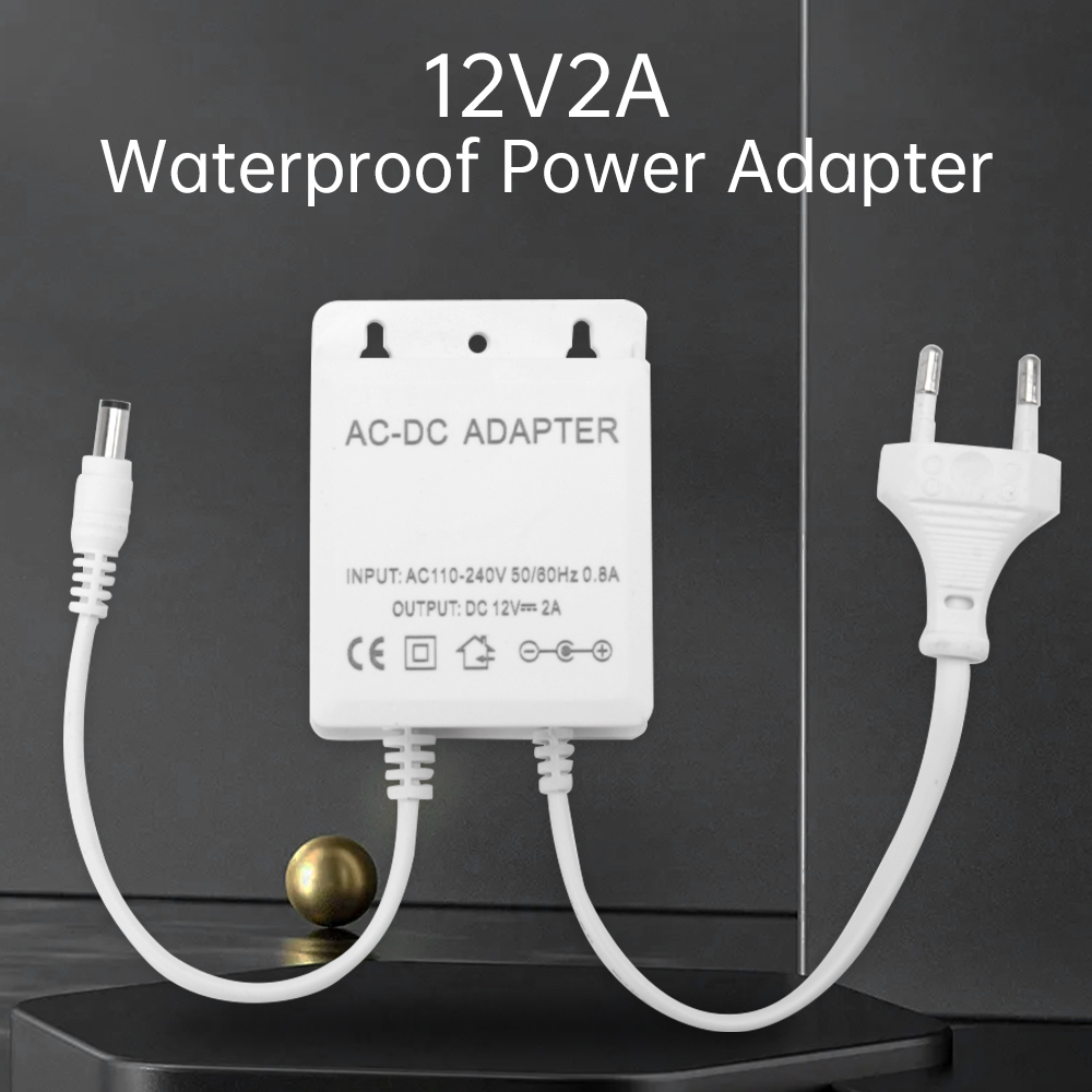Outdoor Power Plug In - DC12V 2A AB Tak Adaptörü Güvenlik