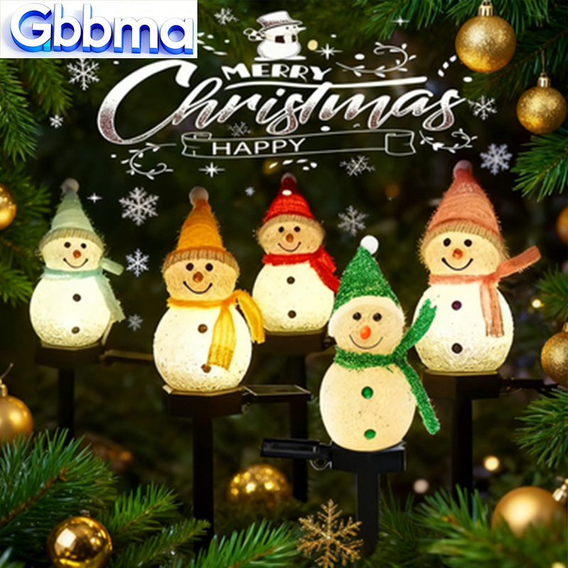 Outdoor Solar Power Xmas Lights - 2 LED'li Kardan Adam Güneş Enerjili