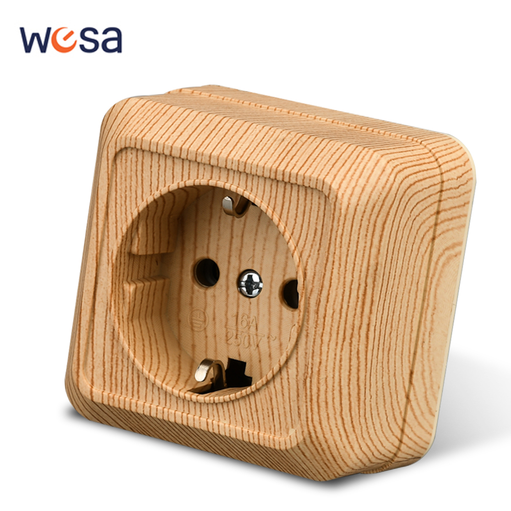 Outdoor Power Solutions - WESA ahşap duvar yüzey soket tak