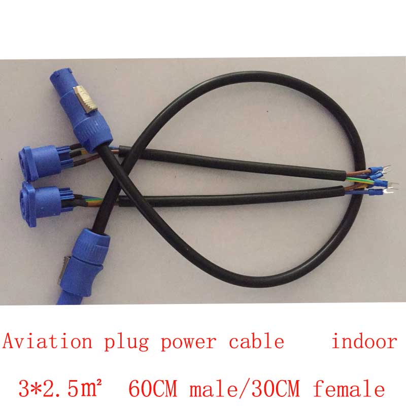 Outdoor Power Plug In - Havacılık Tipi Güç Kablosu 3X2.5 Kare