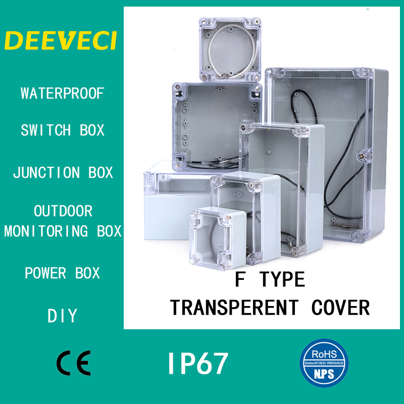 Outdoor Power Outlet Box - Şeffaf Su Geçirmez Dış Muhafaza Plastik