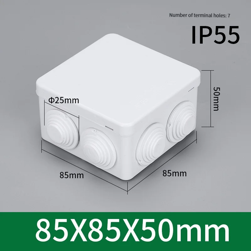 Outdoor Power Outlet Box - 85 * 85 * 50 Dış