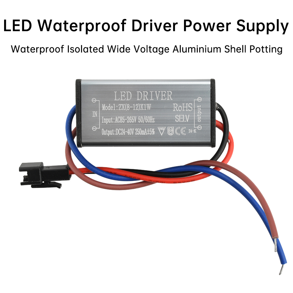 Outdoor Power Transformer - AC85-265V 1-24W IP68 Su Geçirmez LED