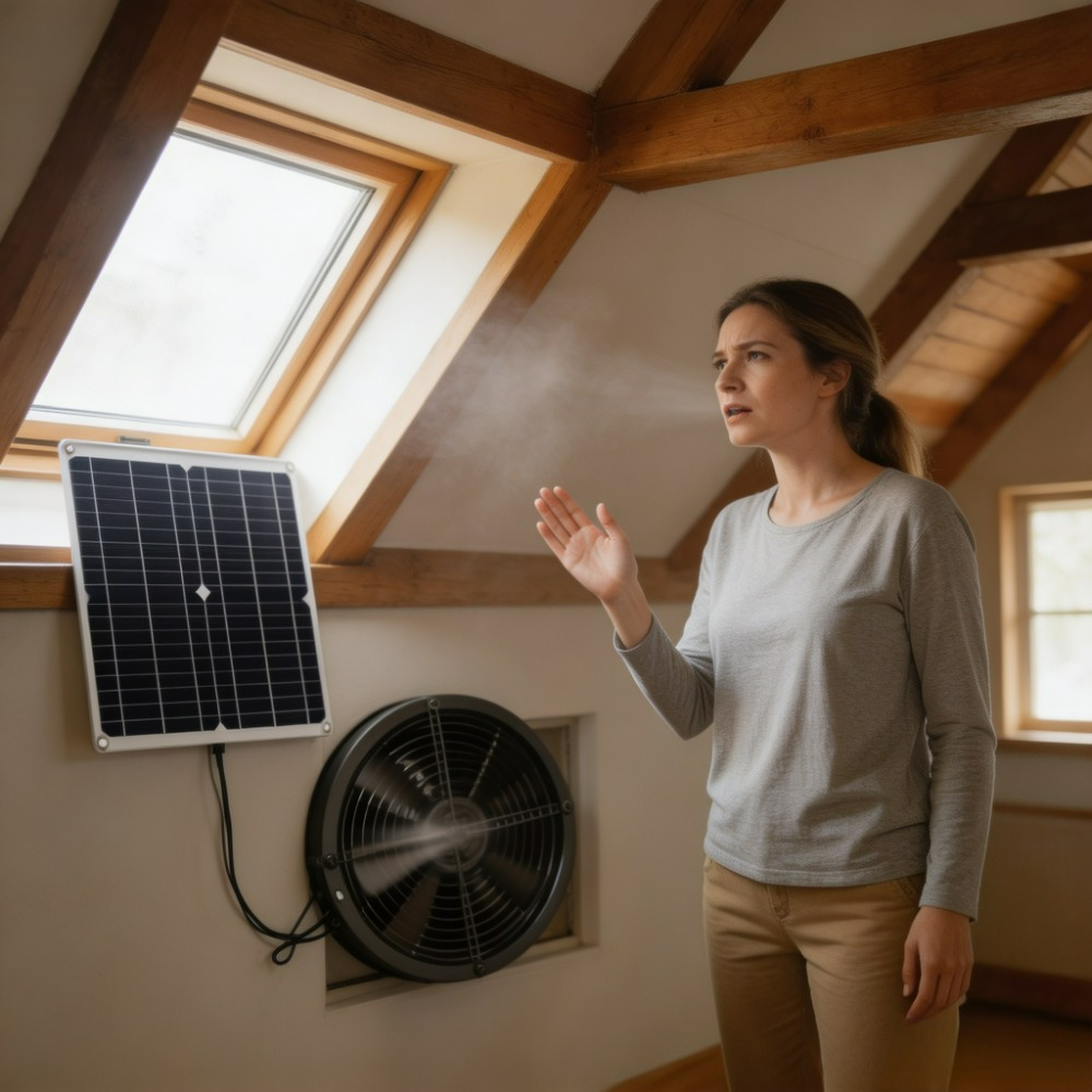 Outdoor Power Vent - 15W 25W Güneş Enerjili Egzoz Havalandırma