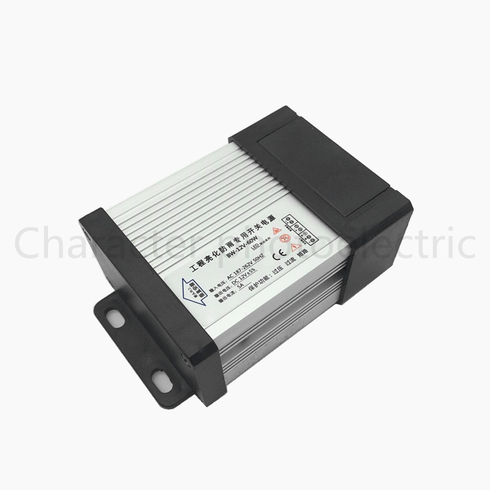 Outdoor Power Transformer - AC187-265V LED sürücü 60W 12V 5A