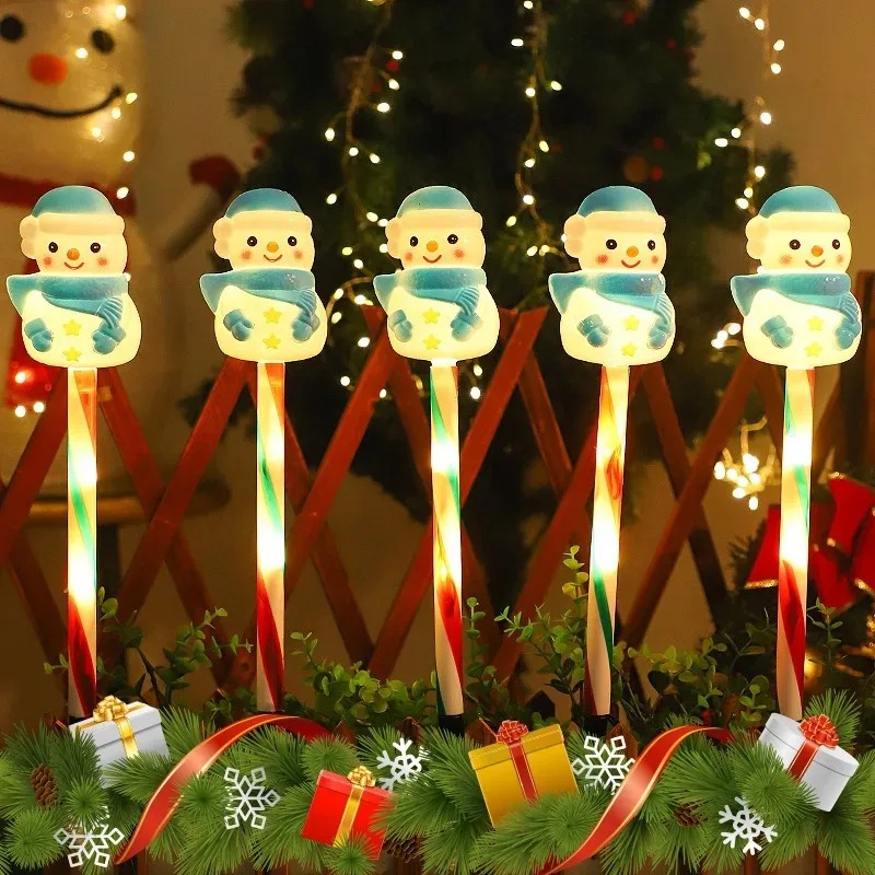 Outdoor Solar Power Xmas Lights - Noel Güneş Enerjili Noel Baba ve