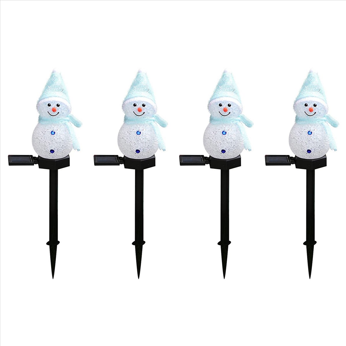 N84R 4X Kardan Adam Güneş Işık - Outdoor Solar Power Xmas Lights incelemesi ve fiyatı