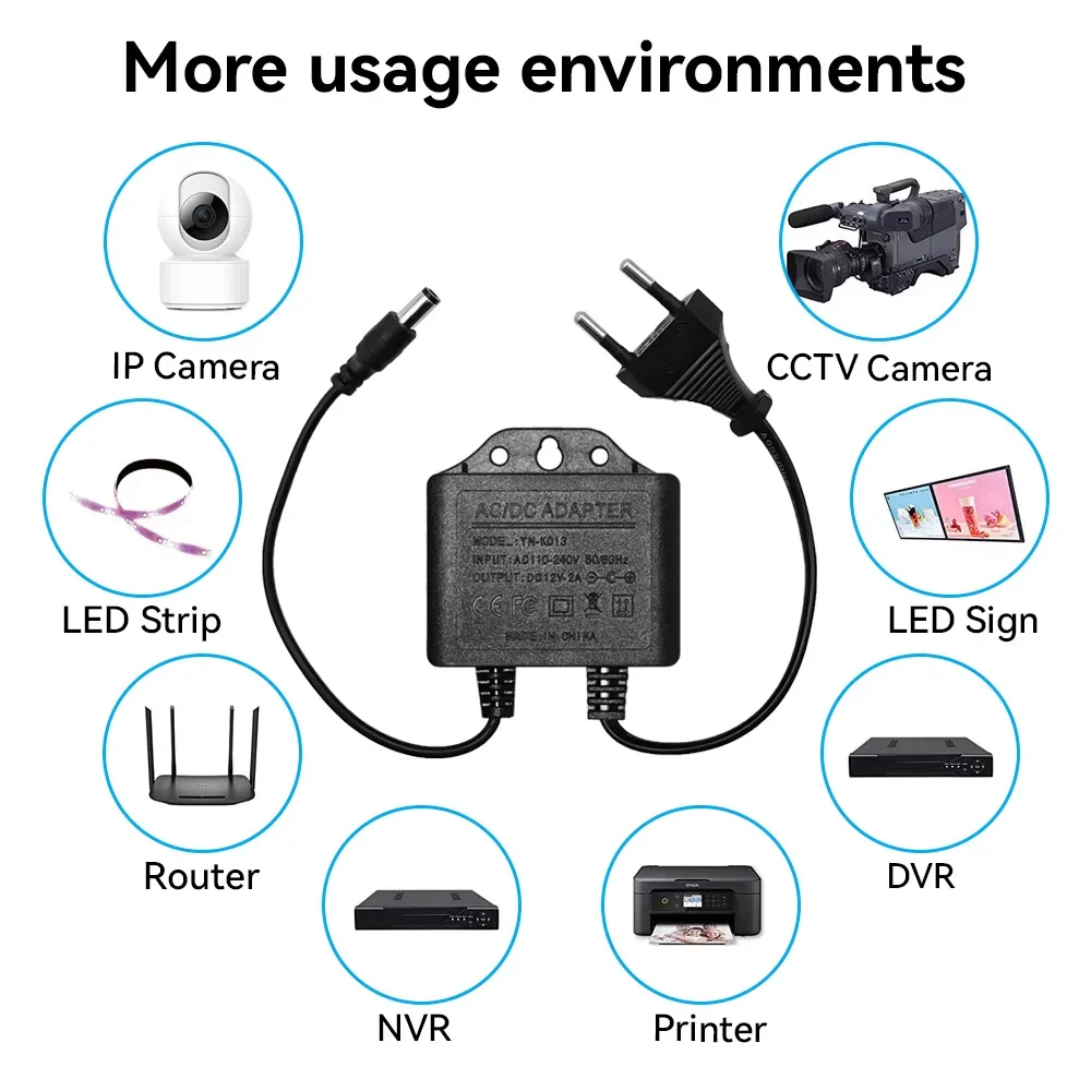 Güç Adaptörü DC12V 2A Su Geçir - Outdoor Power Plug In incelemesi ve fiyatı