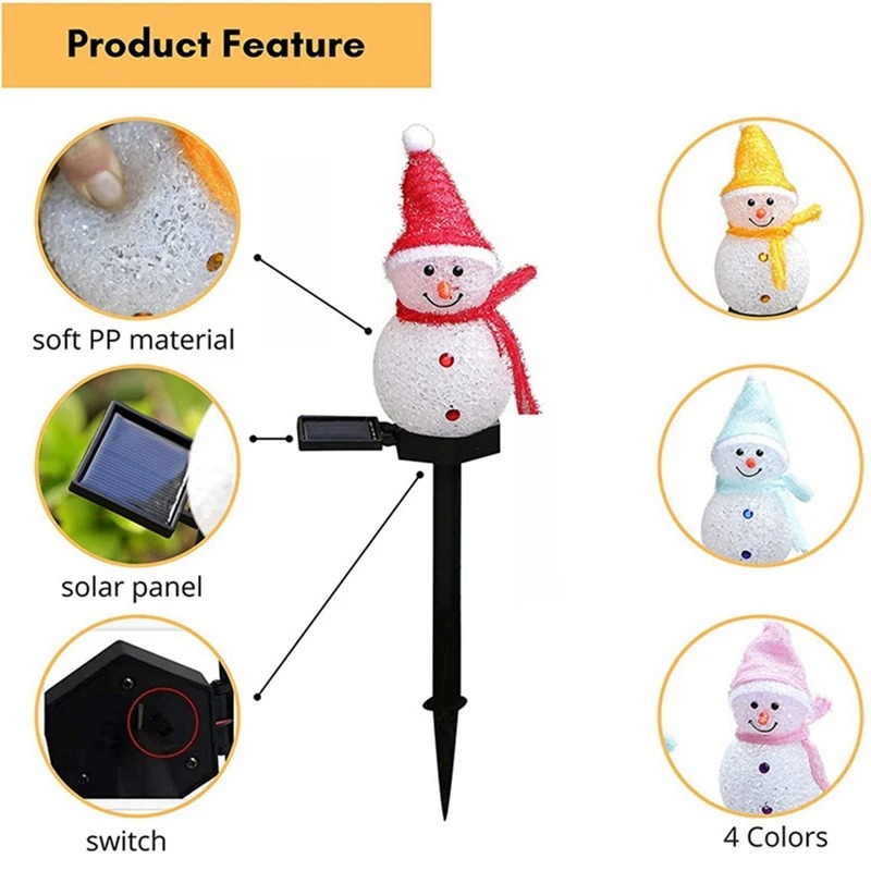 2 LED'li Kardan Adam Güneş Ene - Outdoor Solar Power Xmas Lights incelemesi ve fiyatı