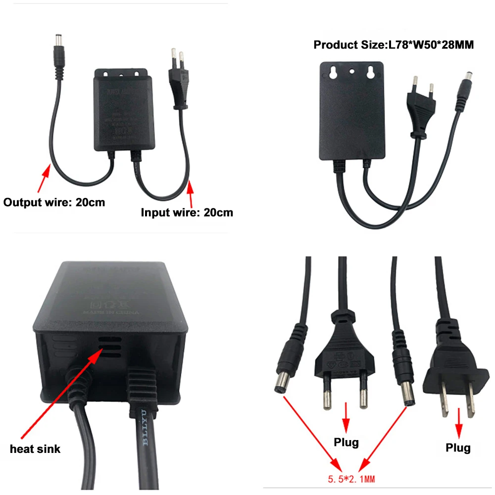 Açık AC 100-240V giriş DC 12V  - Outdoor Power Plug In incelemesi ve fiyatı