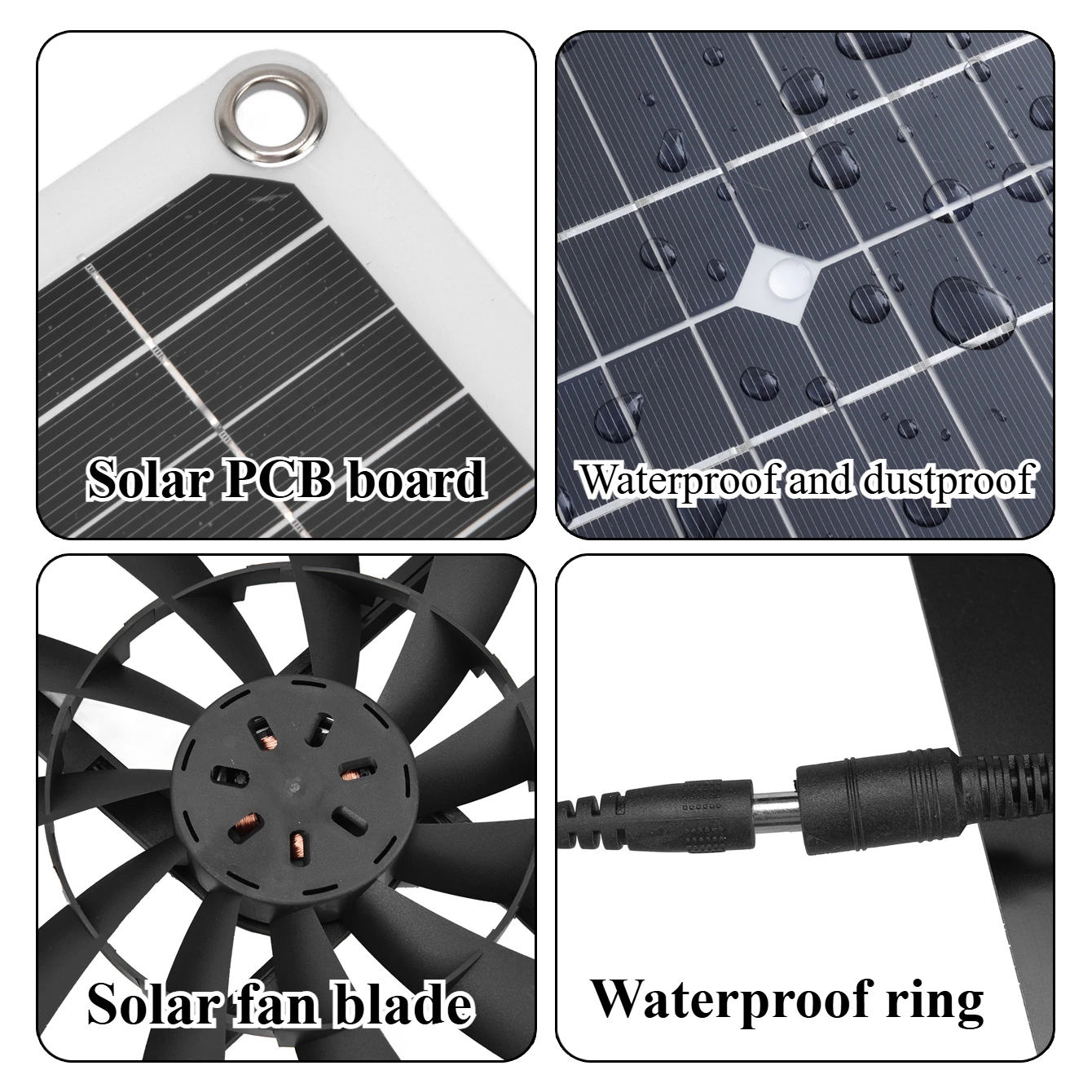 15W 25W Güneş Enerjili Havalan - Outdoor Power Vent incelemesi ve fiyatı