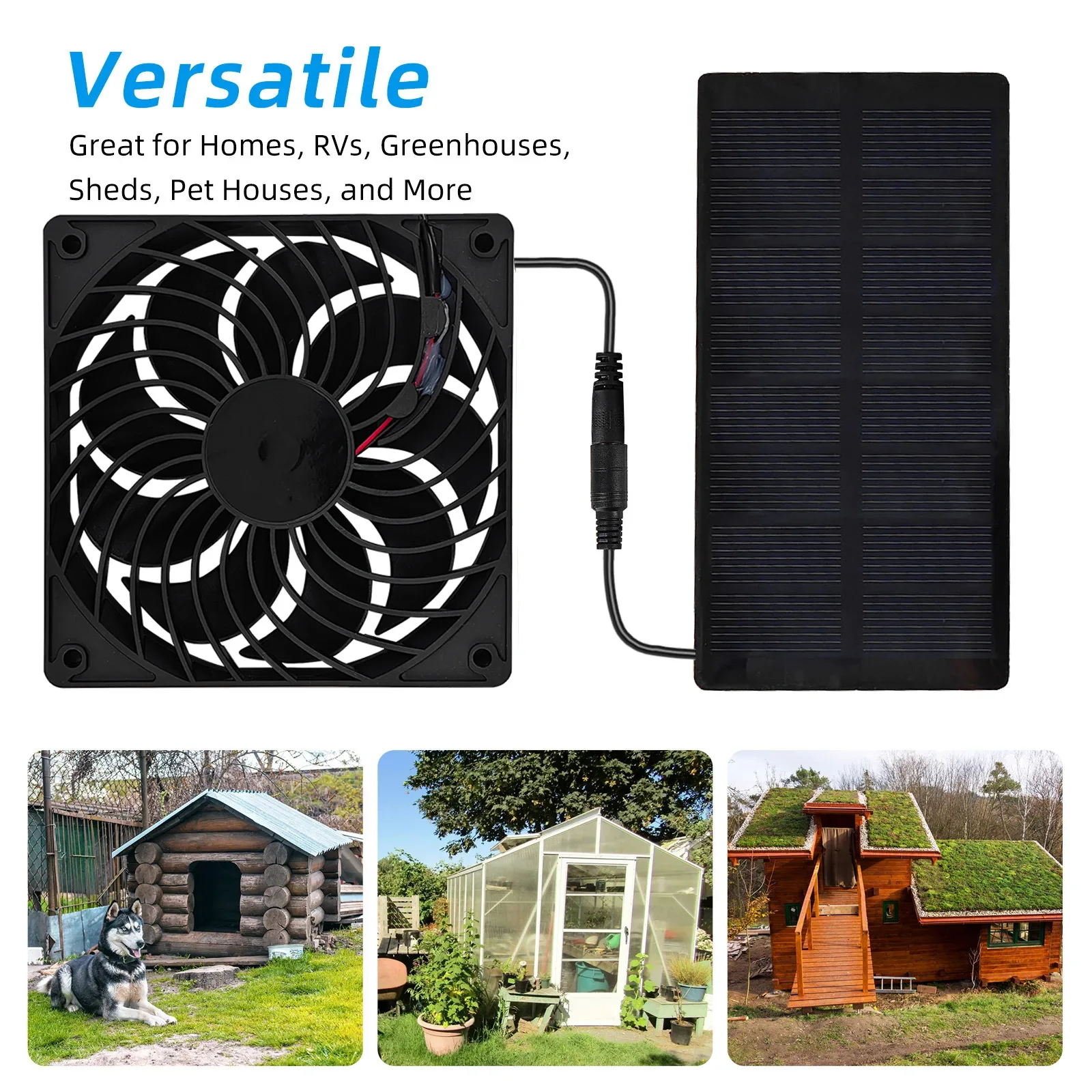 Su geçirmez Güneş Enerjili 12  - Outdoor Power Vent incelemesi ve fiyatı