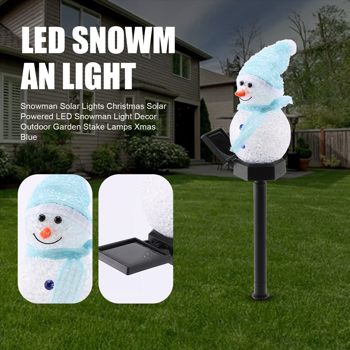 Kaygısız- Kardan Adam Güneş En - Outdoor Solar Power Xmas Lights incelemesi ve fiyatı