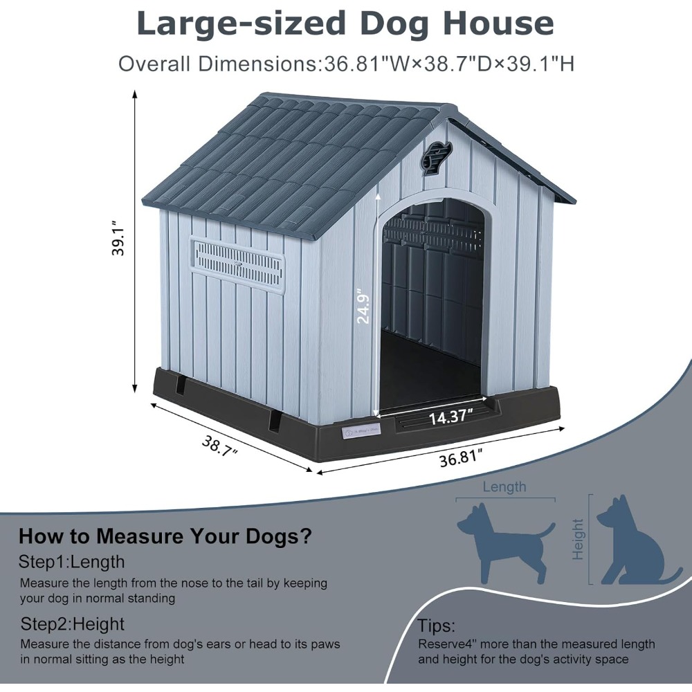 LEMBERI Büyük Plastik Köpek Ku - Outdoor Power Vent incelemesi ve fiyatı