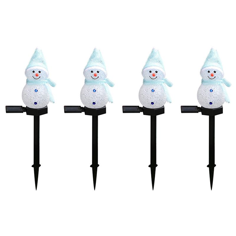 Yeni 4X Kardan Adam Güneş Işık - Outdoor Solar Power Xmas Lights incelemesi ve fiyatı