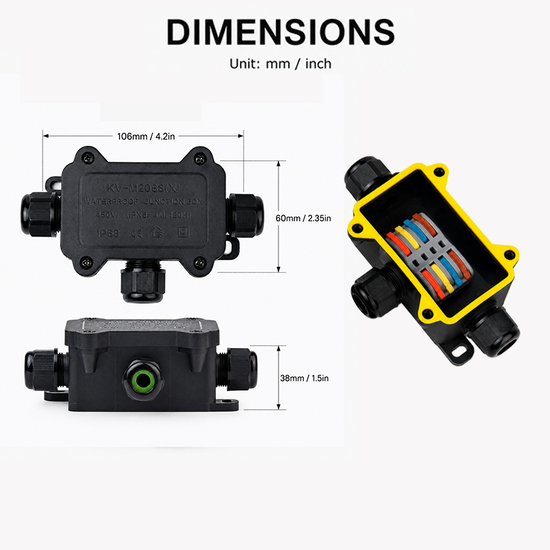 IP68 Su Geçirmez Bağlantı Kutu - Outdoor Power Outlet Box incelemesi ve fiyatı